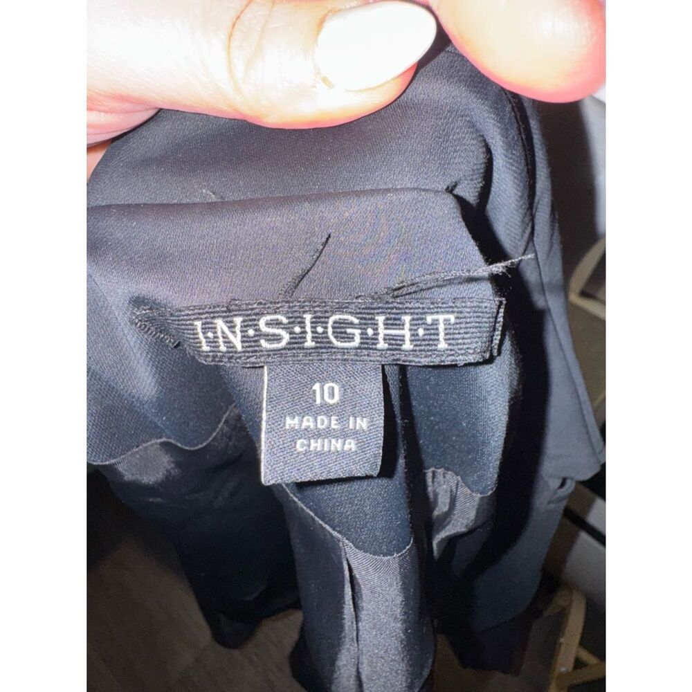 Insight Black Double-Breasted Trench Coat - Picture 2 of 7